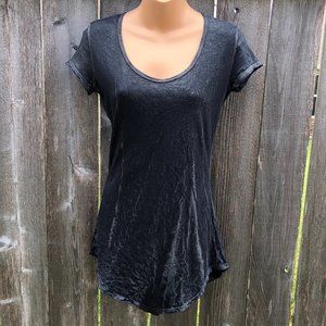 Velvet Supply Co High Low Scoop Neck Long T-Shirt
